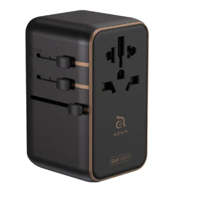 Adam Elements ﻿T100L 100W GaN Universal Travel Adapter
